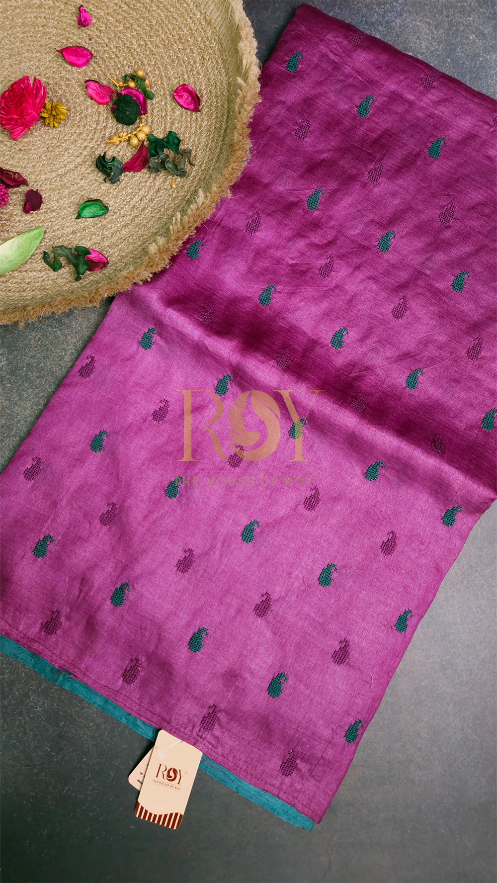 Pure Tussar Silk Jamun Saree