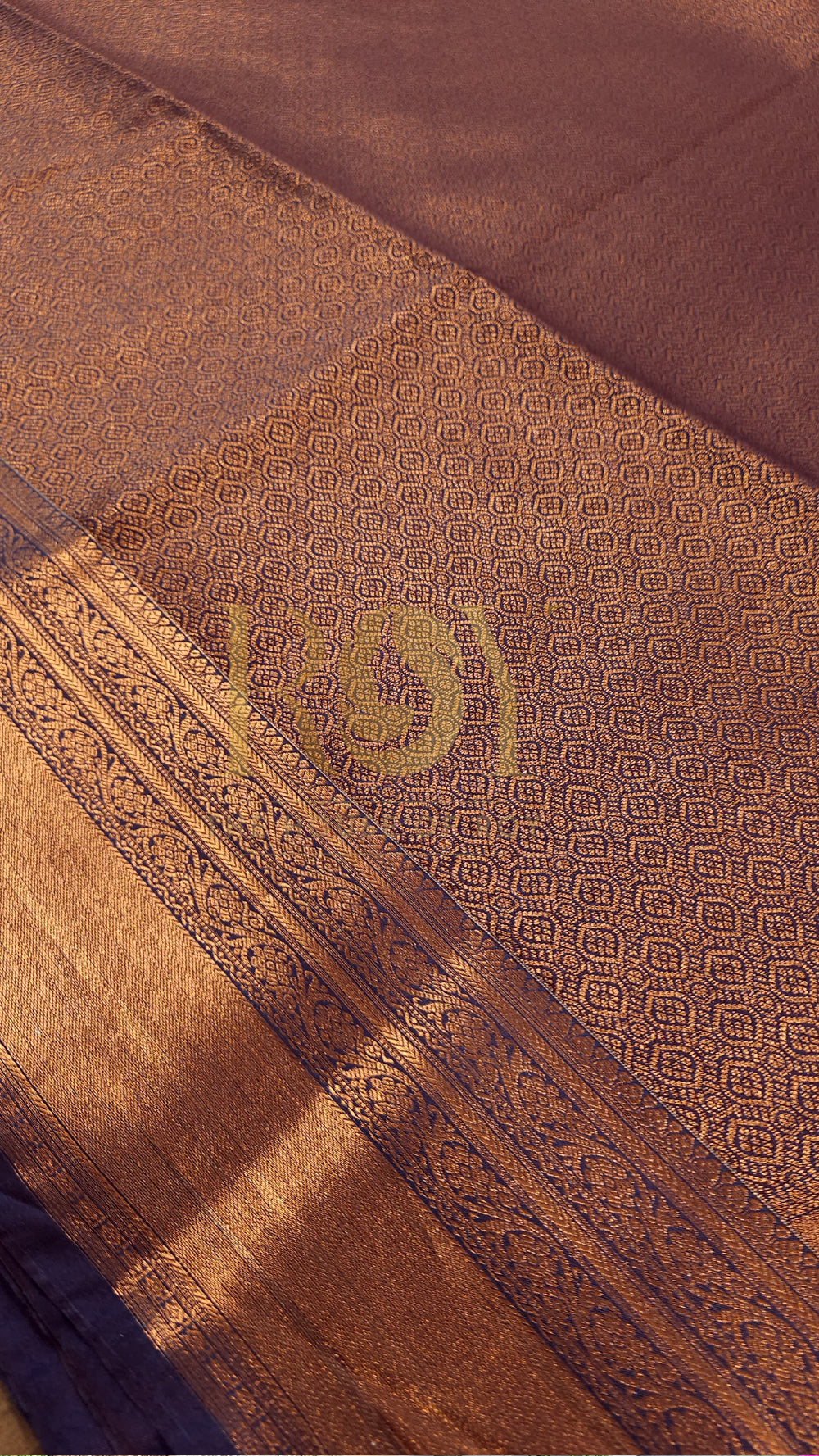 Azure Blue 1000 Butta Soft Silk Saree