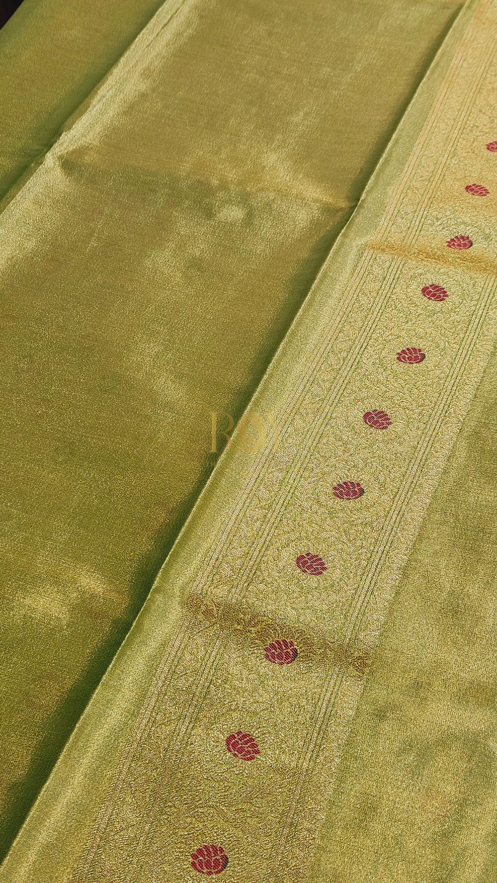 Banarasi Tissue Silk Pastel Green Saree
