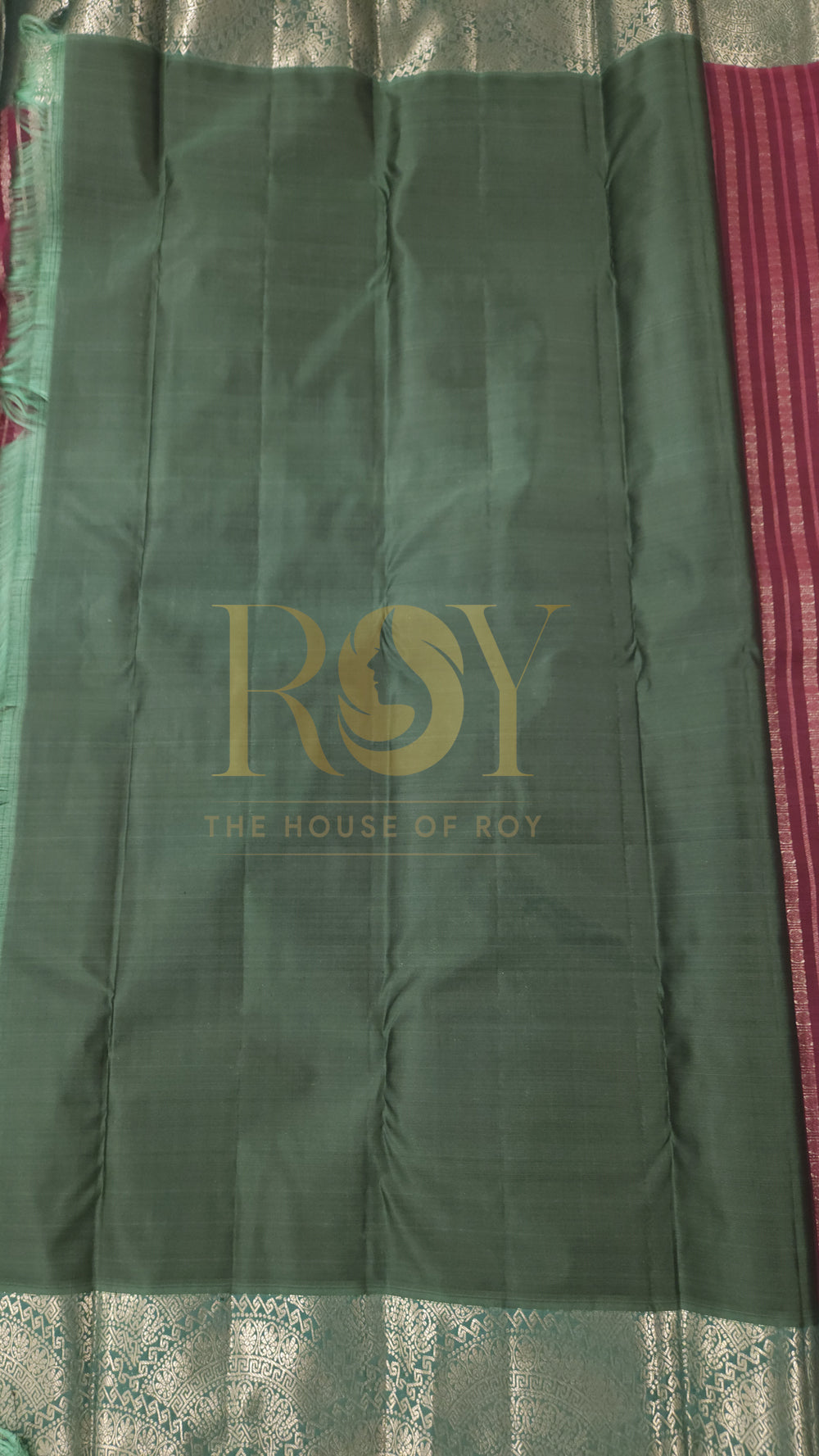 Berry Pure Silk Saree