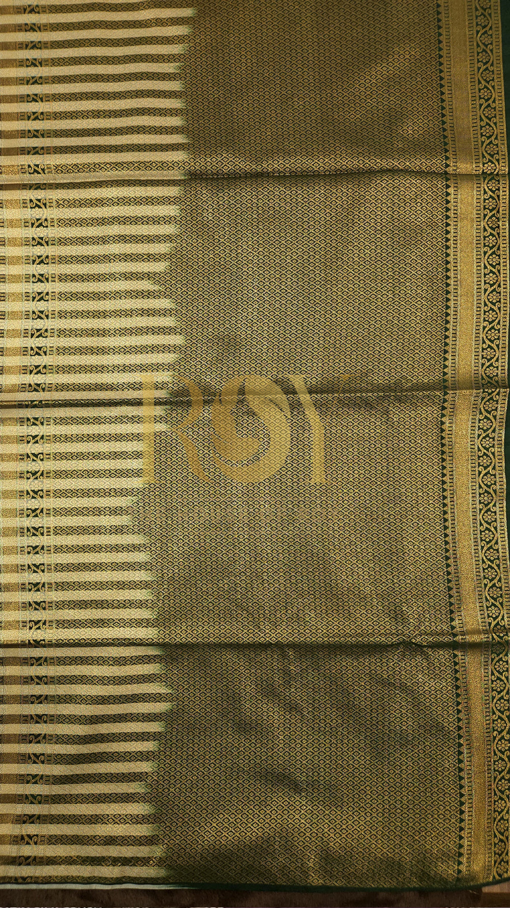 Black & White Kattam Luxury Soft Silk Saree