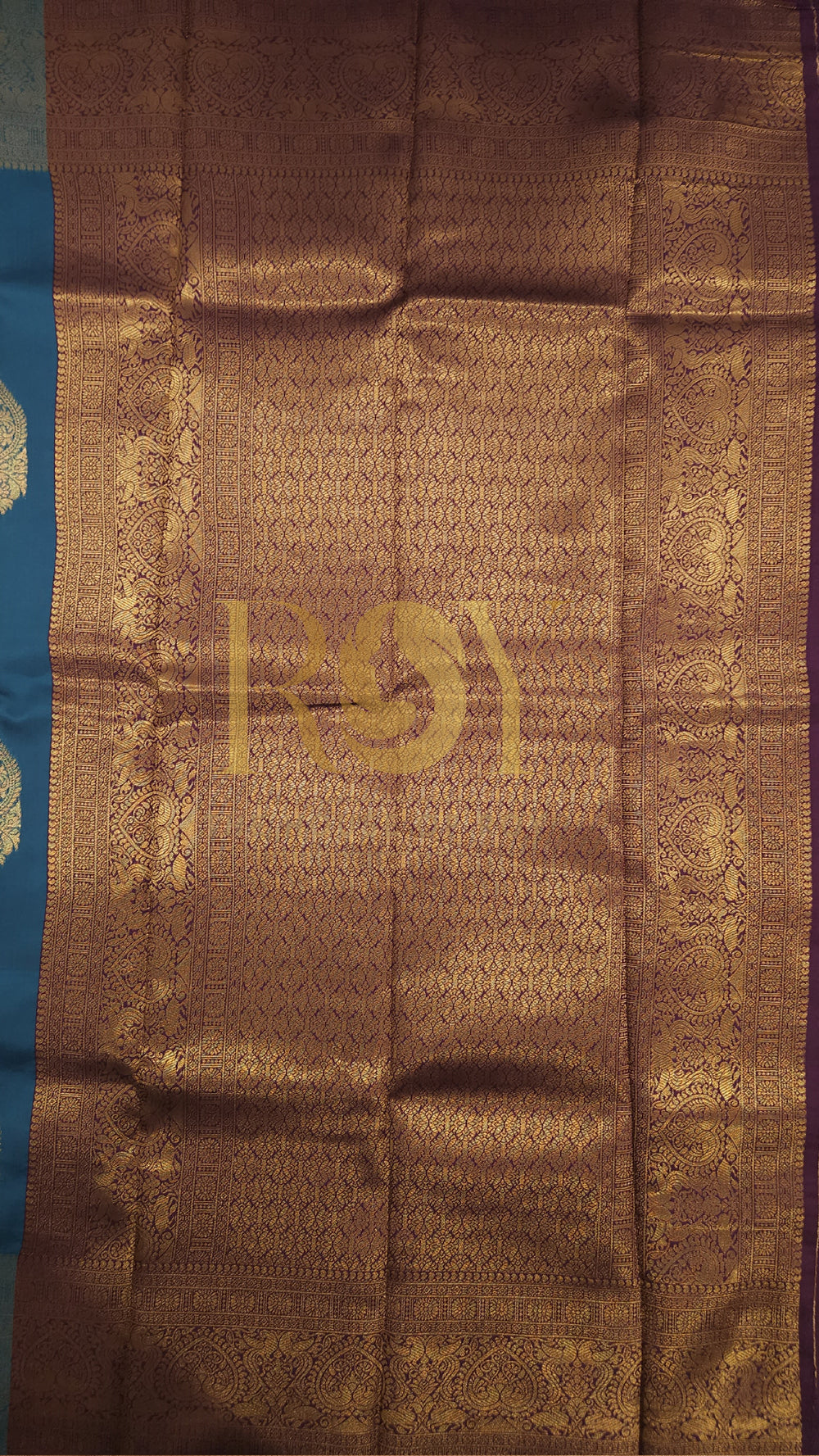 Blue Mix Soft Silk Saree