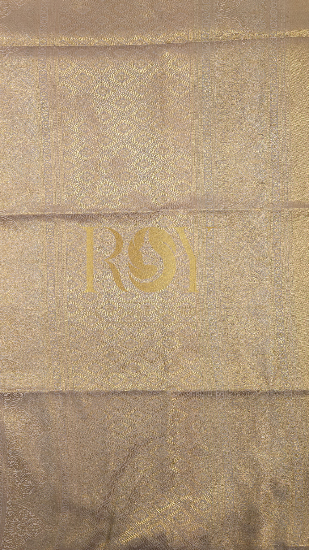 Bright Peach Luxury Brocade Soft Silk Saree