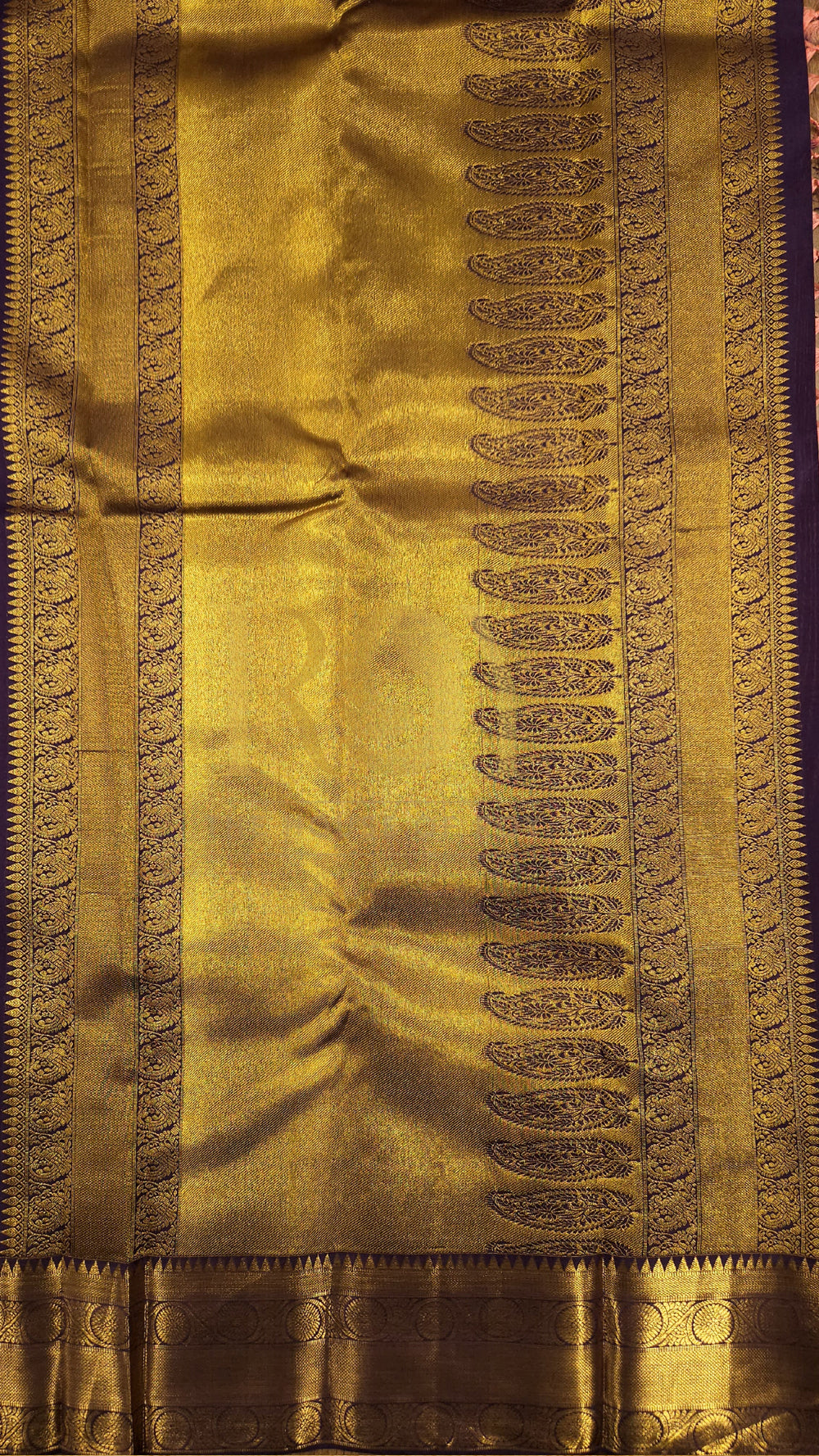 British Rose Kancheepuram Pure Soft Silk Saree