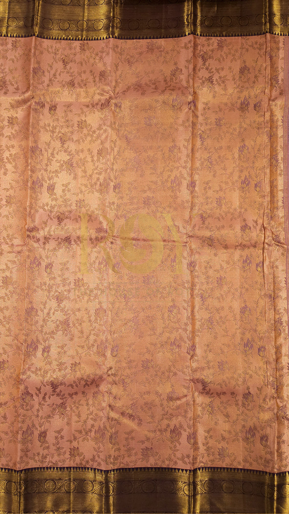 British Rose Kancheepuram Pure Soft Silk Saree