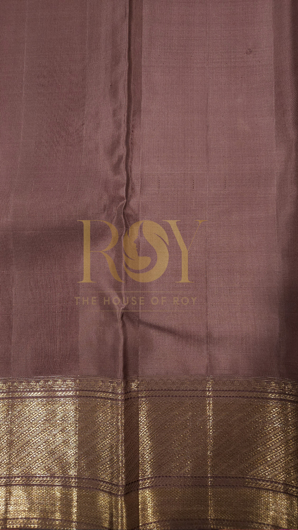 British Rose Floral Pure Kancheepuram Silk Saree