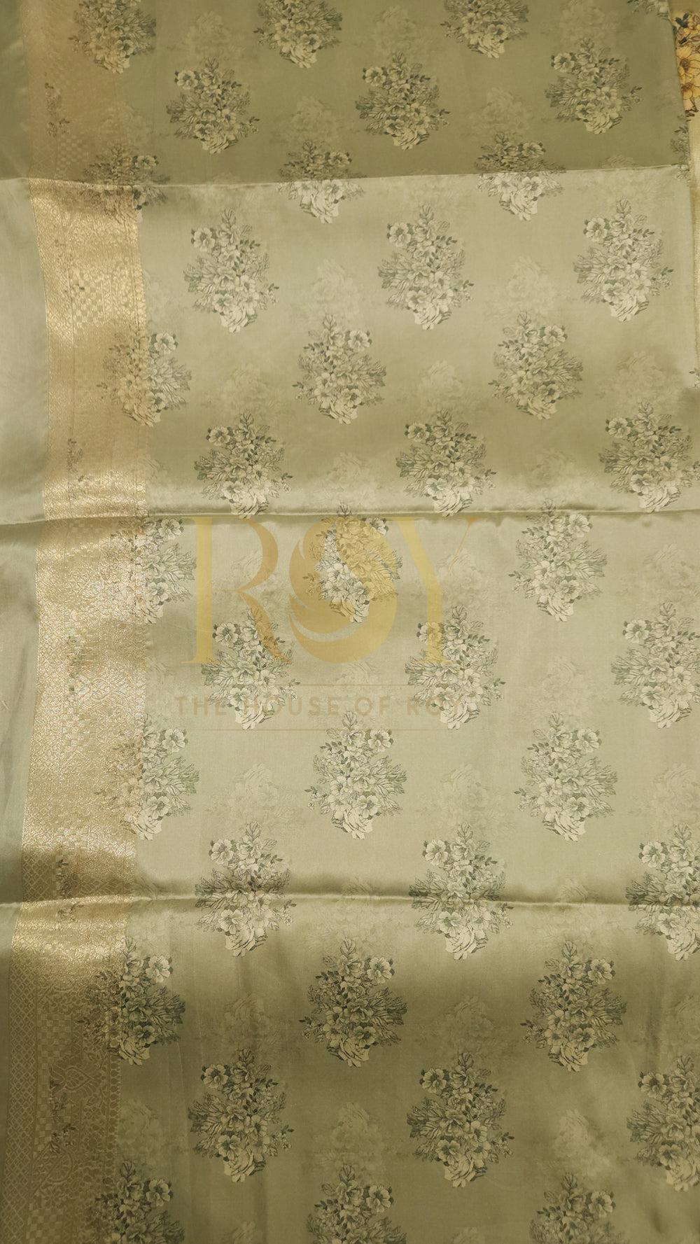 Brocade Floral Silk Saree