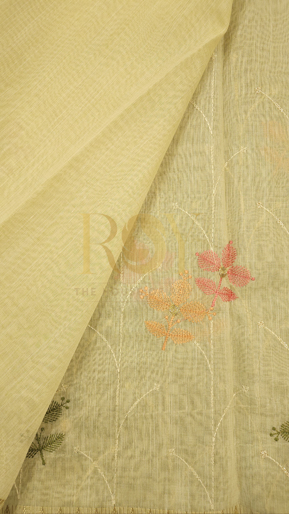 Chandheri Embroidered Silk Cotton Saree