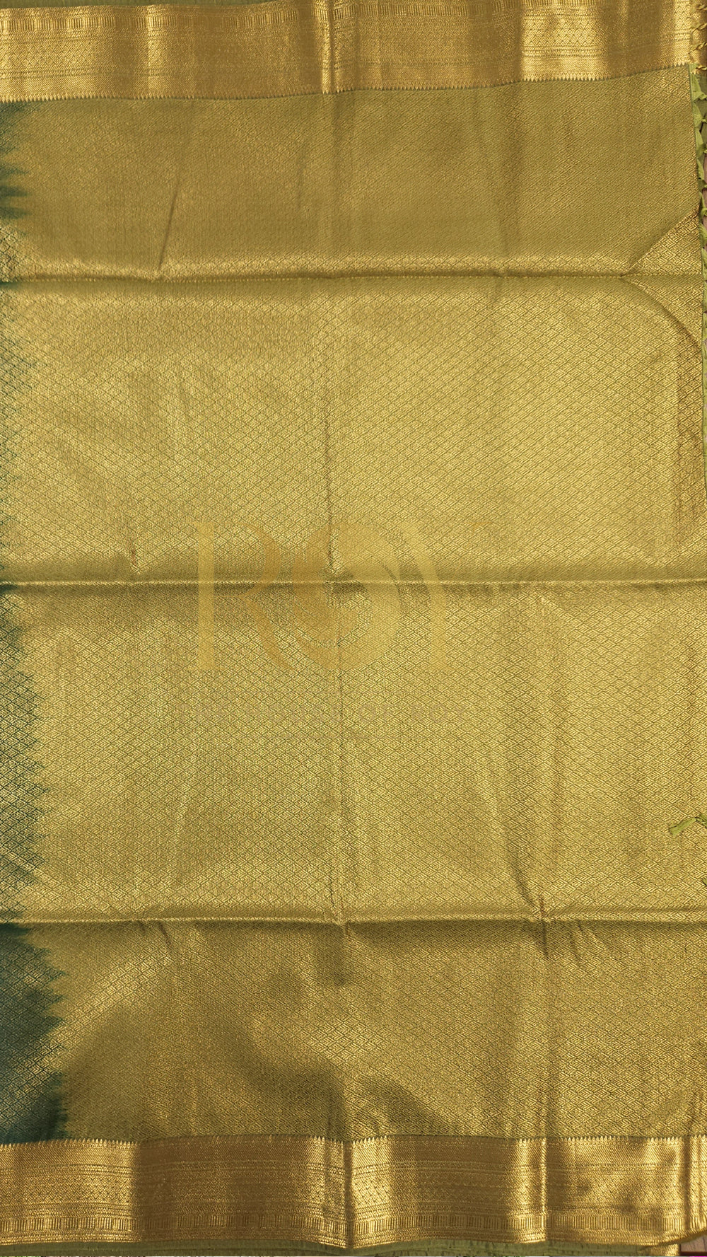 Dark Green 1000 Butta Soft Silk Saree