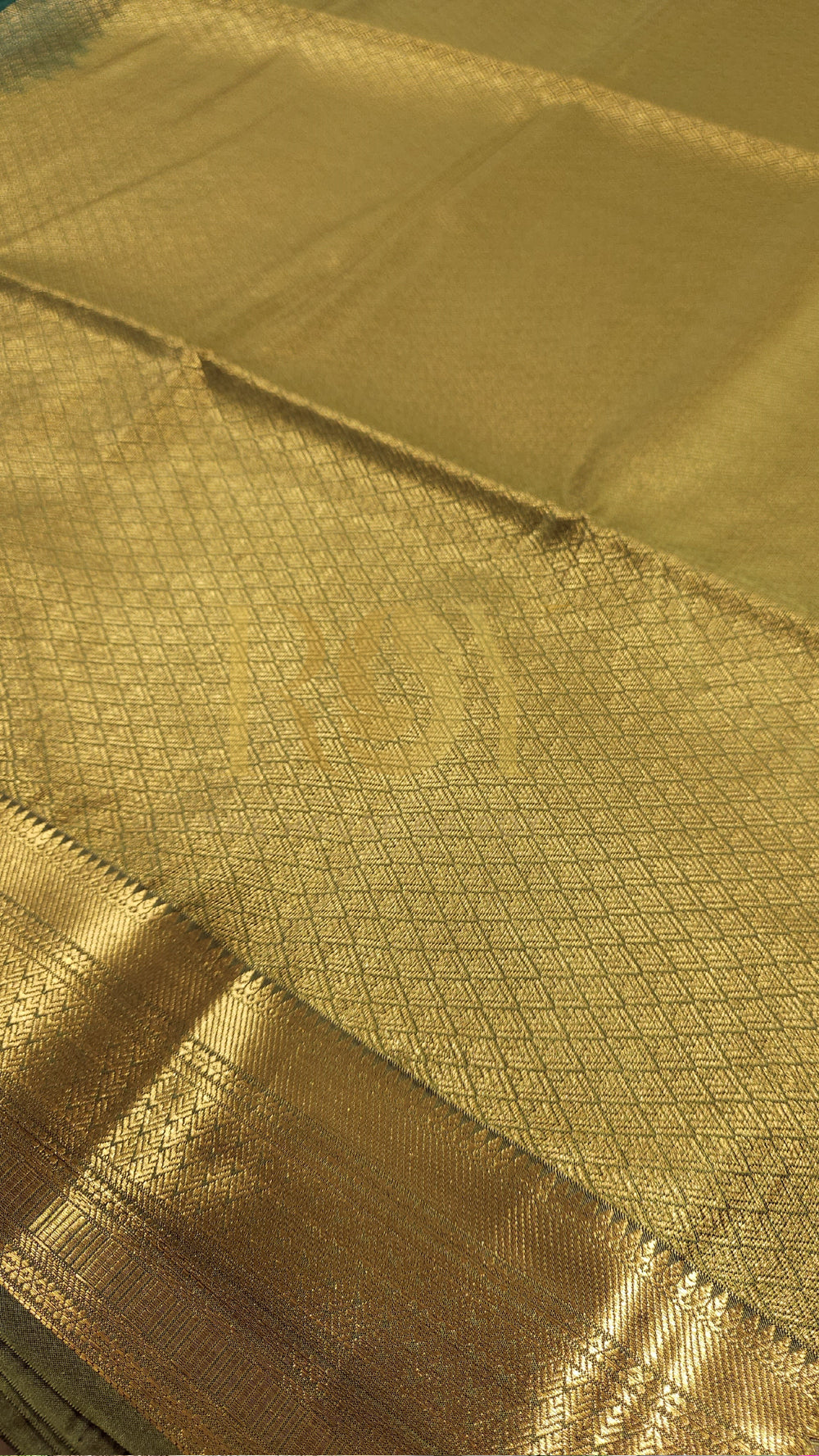 Dark Green 1000 Butta Soft Silk Saree