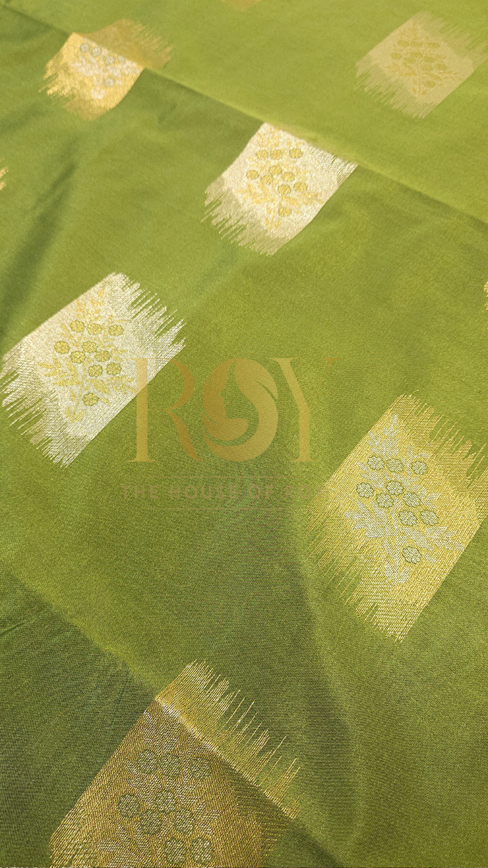 Deep Pista Green Retta Petta Soft Silk Saree