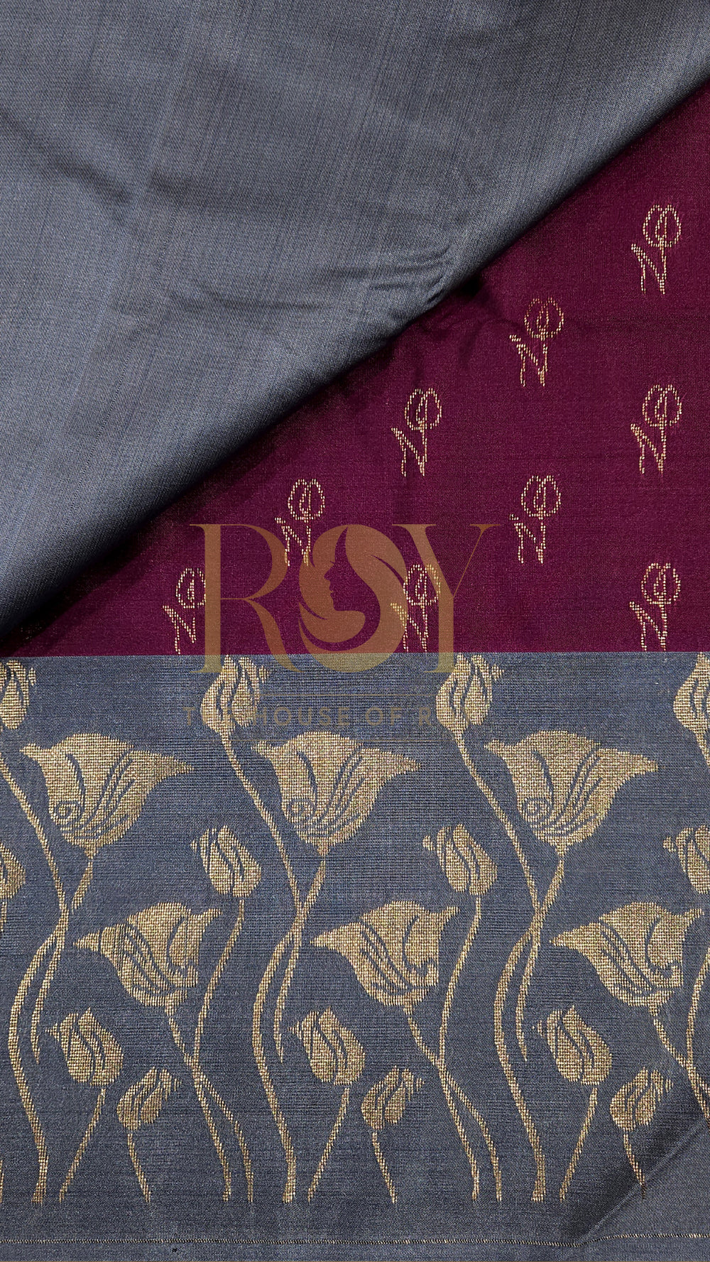 Deep Wine Fancy Border Soft Silk Saree