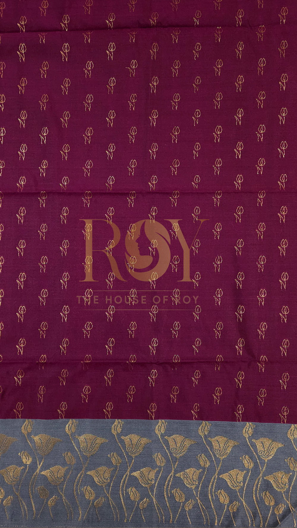 Deep Wine Fancy Border Soft Silk Saree