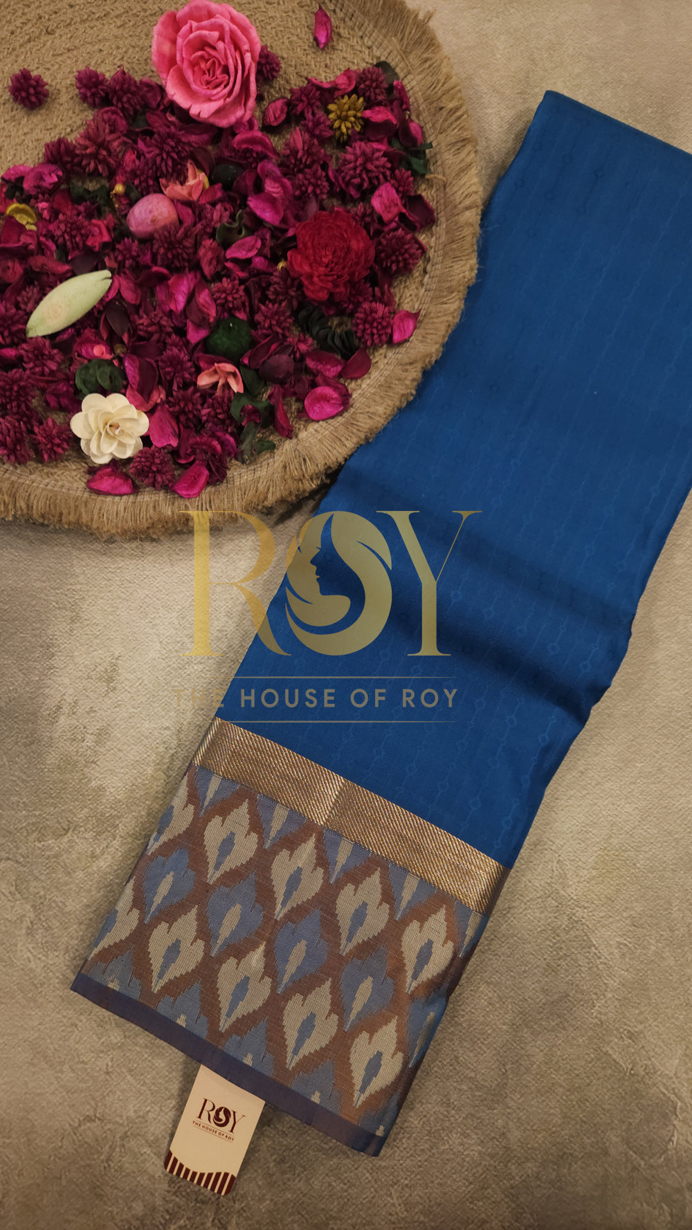 Fancy Border Blue Saree
