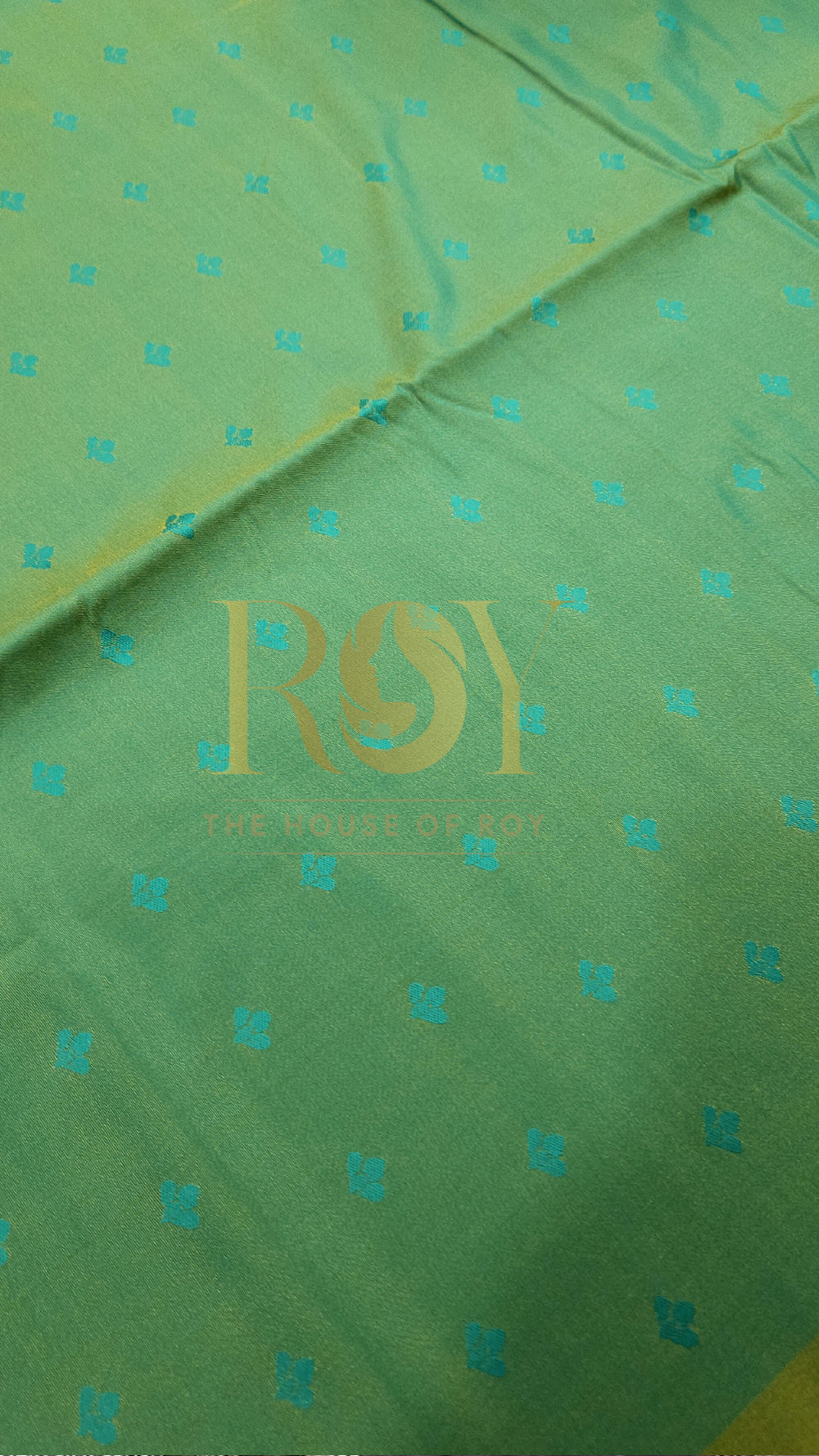 Fanta orange with jade green mix soft silk