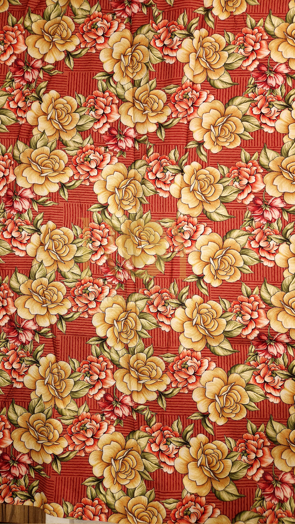 Floral Border Dark Peach Saree