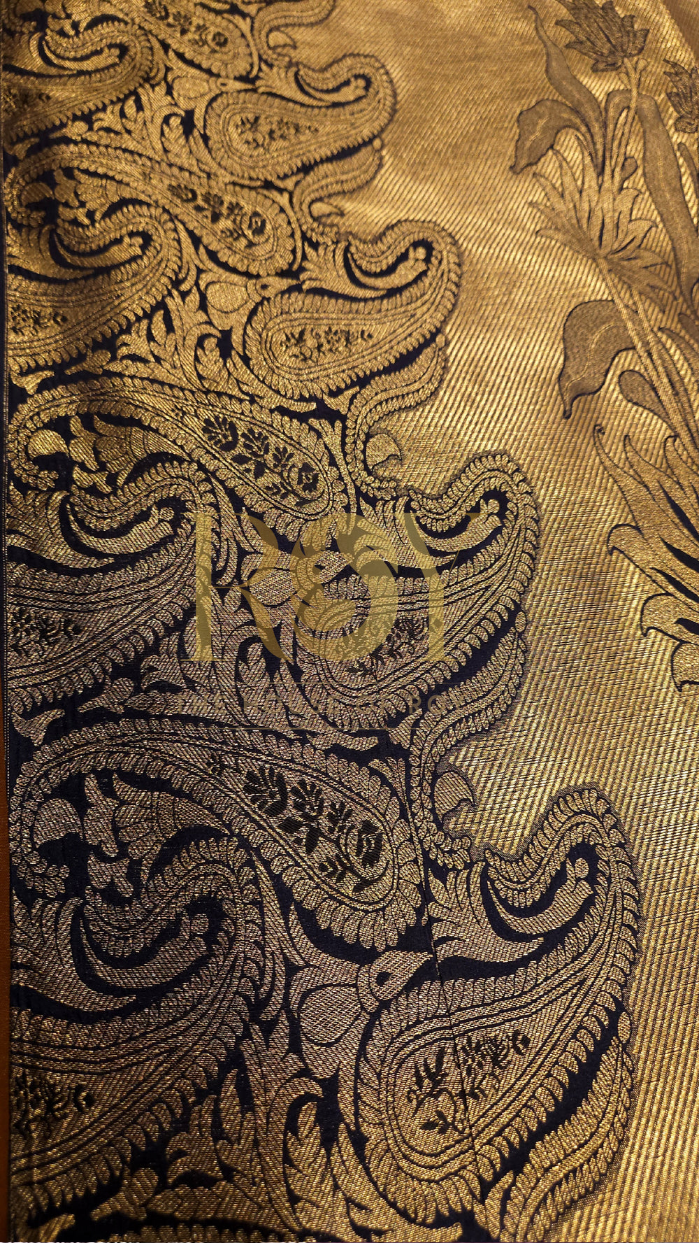 Golden Mustard Fancy Border Soft Silk Saree