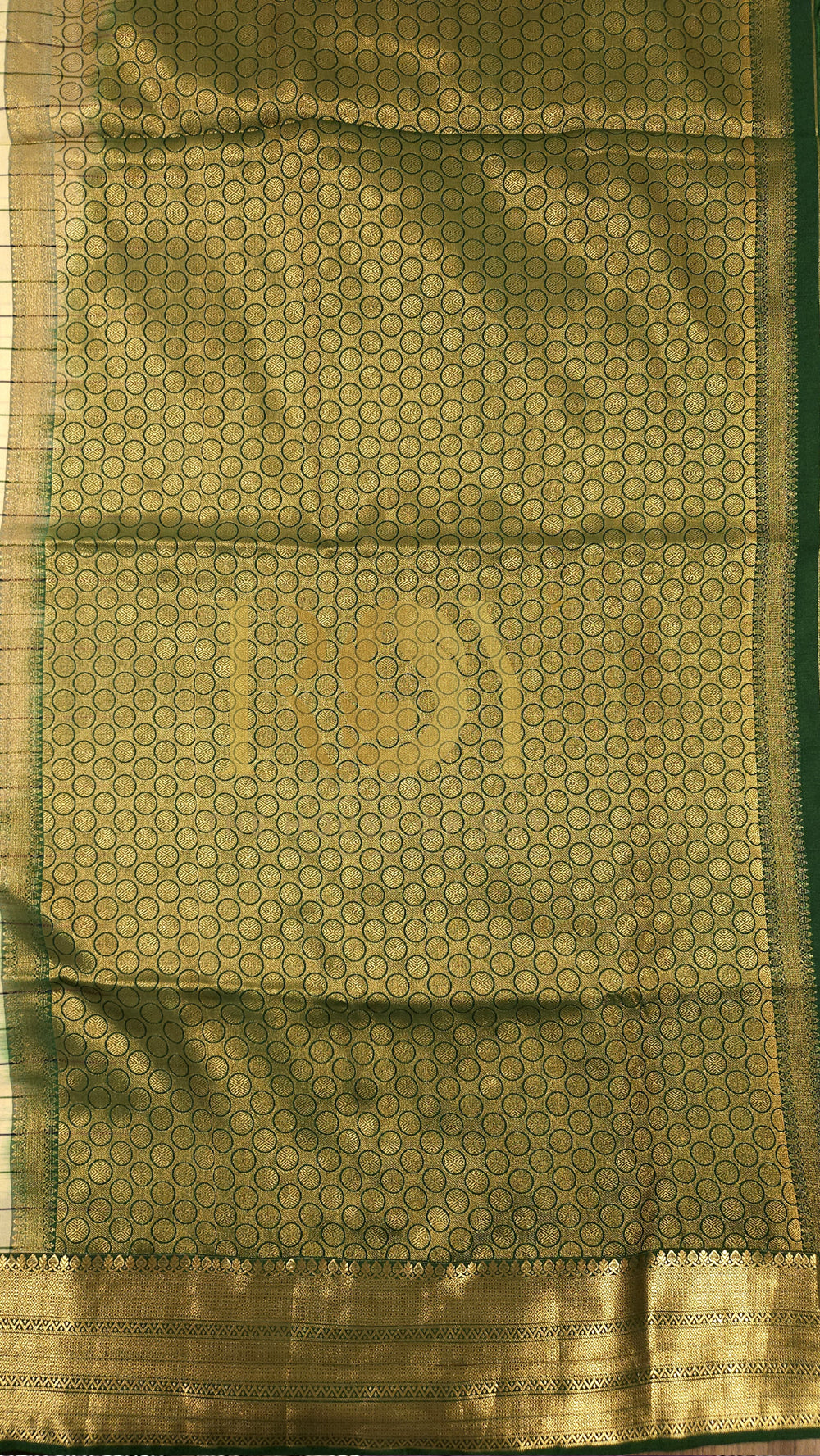 Green and Pink Kattam Cream Luxury Soft Silk Saree