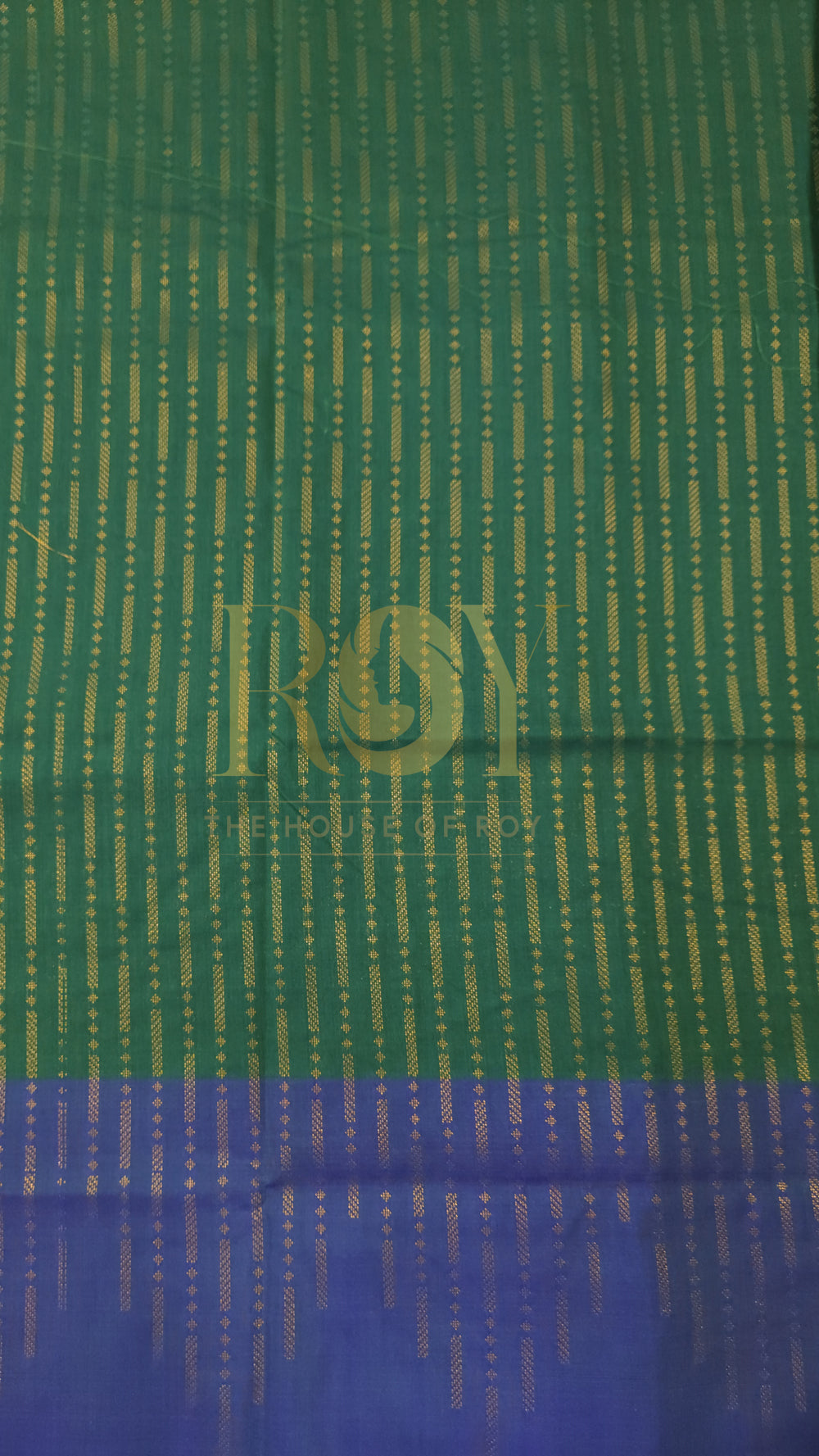 Handloom Silk Cotton Saree Lush Green