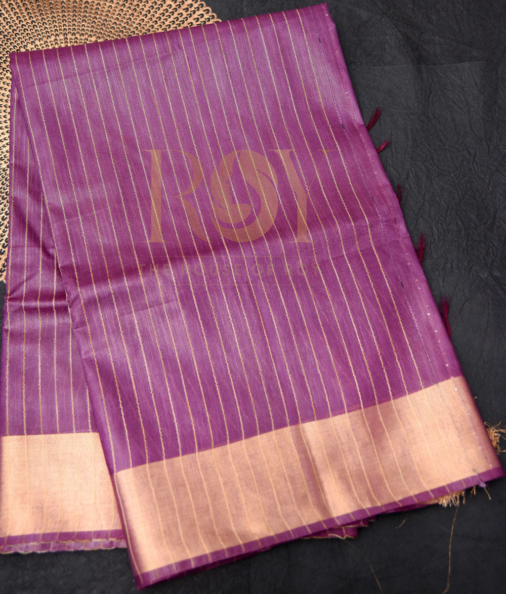 silk cotton saree lavender
