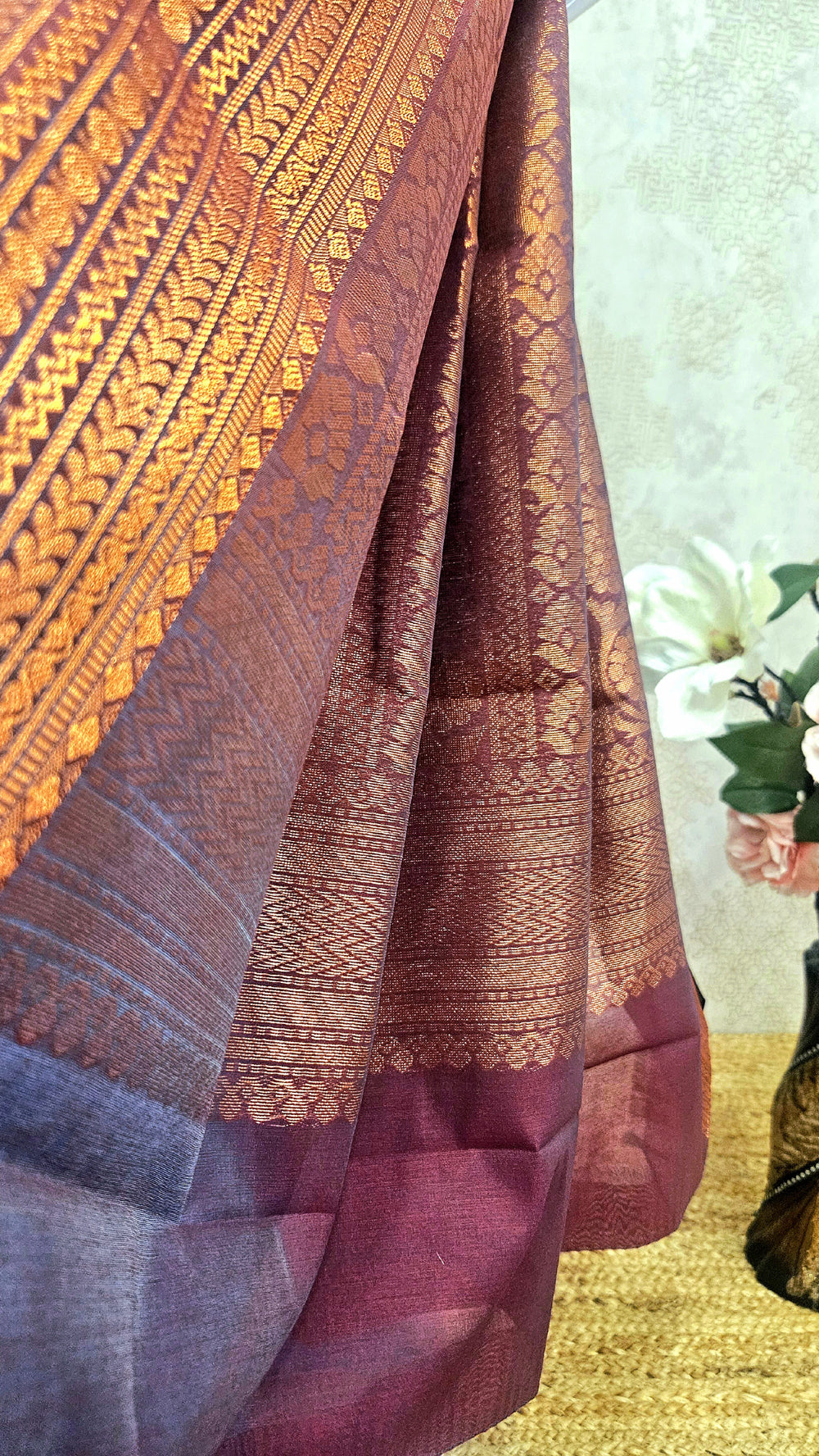 Blue Kota Cotton Saree