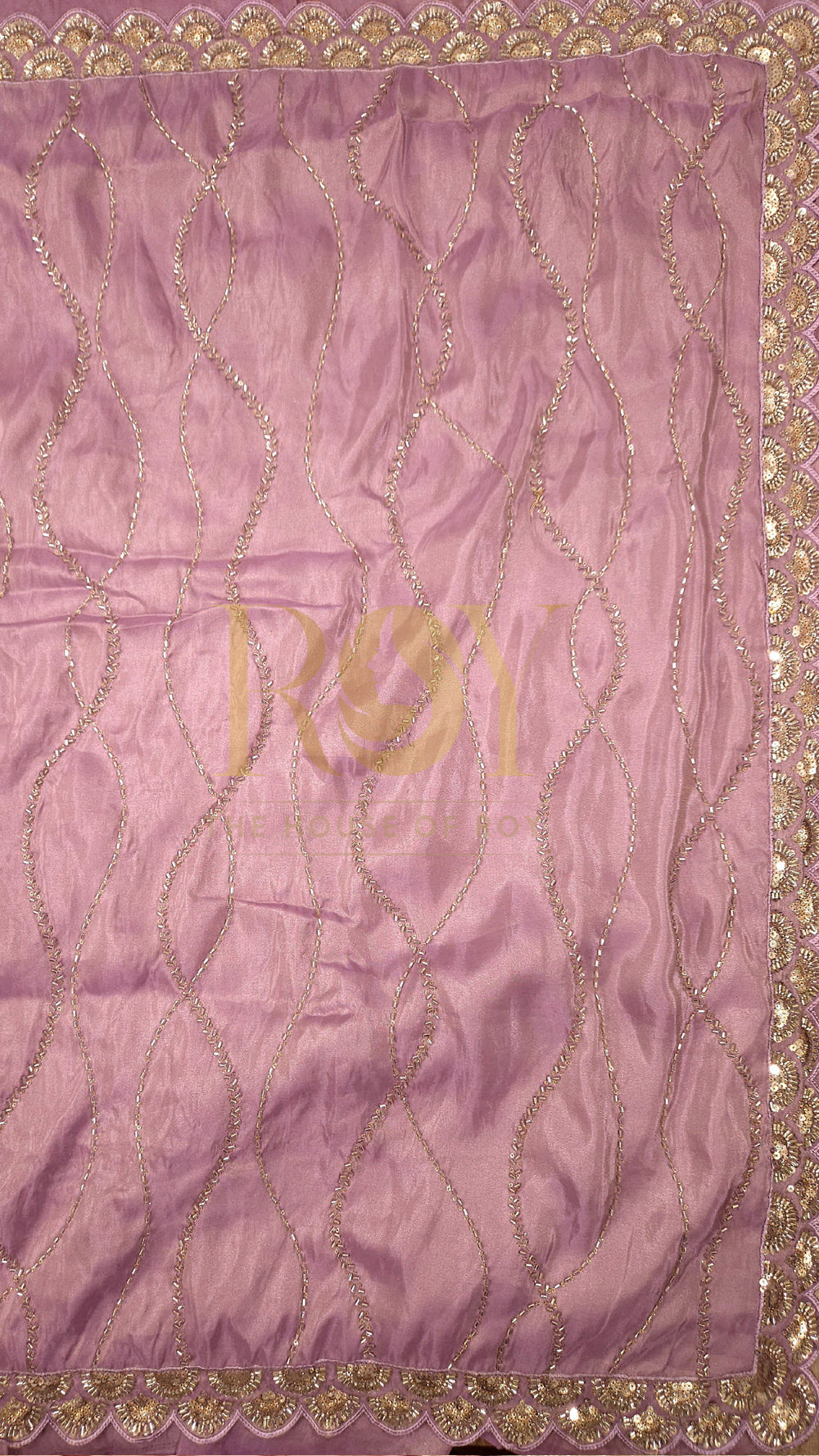 Lavender party wear saree