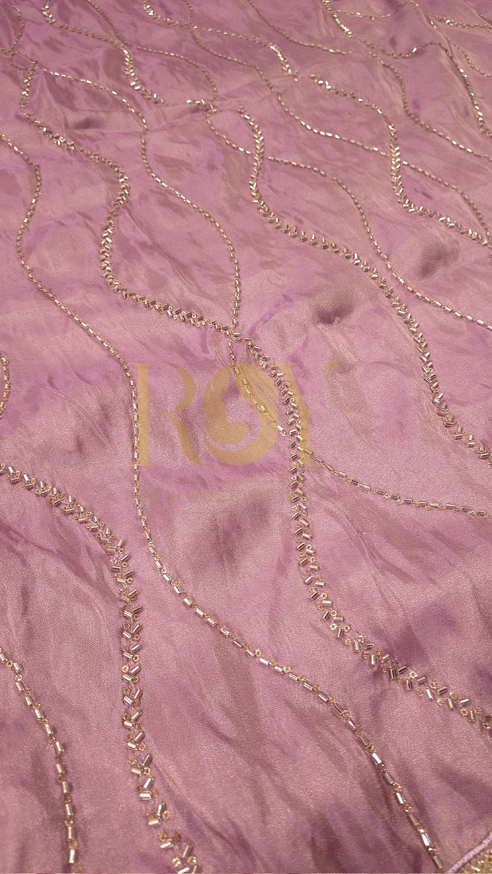 Lavender party wear saree
