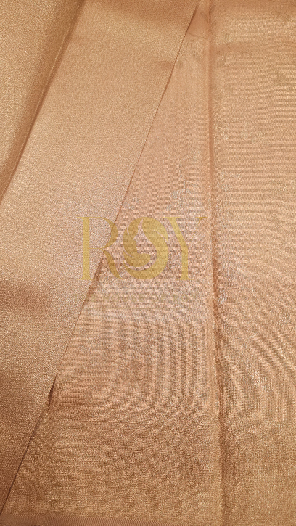 Light Peach Tissue Silk Saree