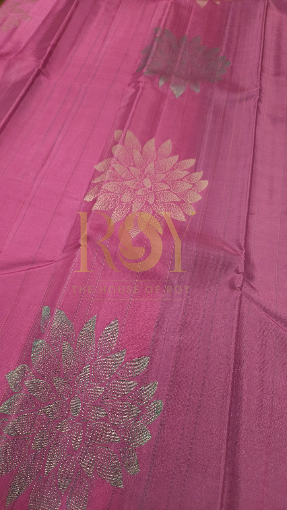 Lotus Pink Pure Kancheepuram Soft Silk Saree