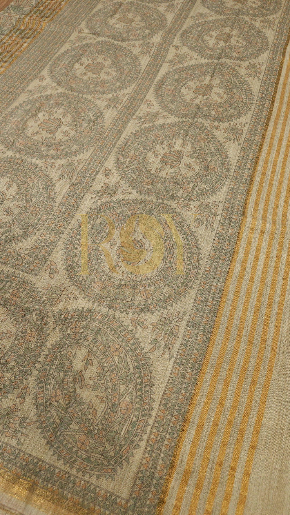 Madhubani Print Liva Cotton Saree