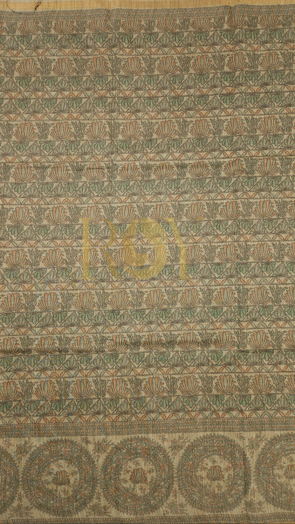 Madhubani Print Liva Cotton Saree