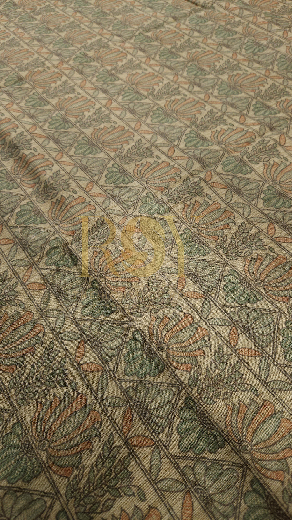 Madhubani Print Liva Cotton Saree