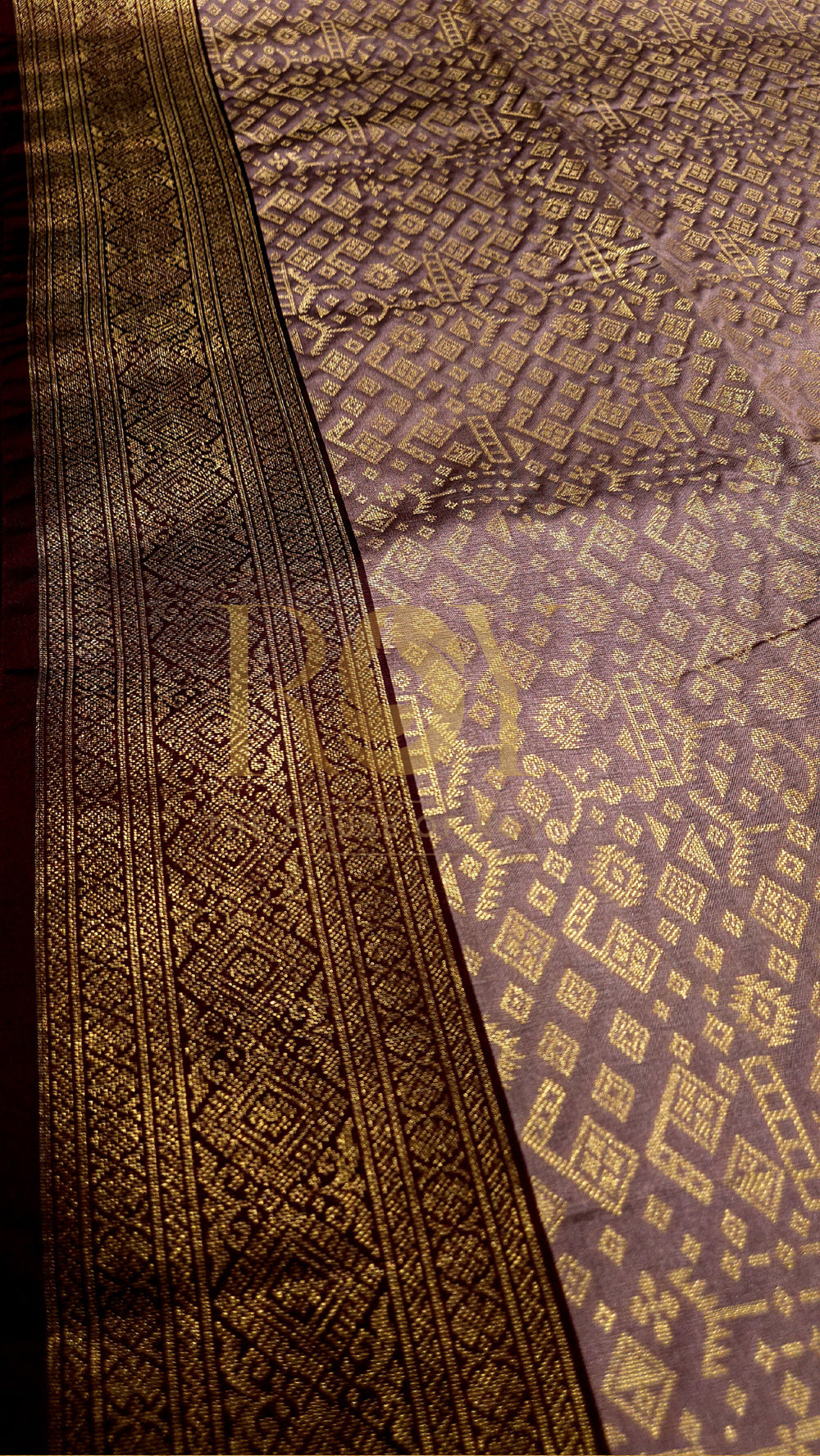 Mauve Pink Soft Silk Saree