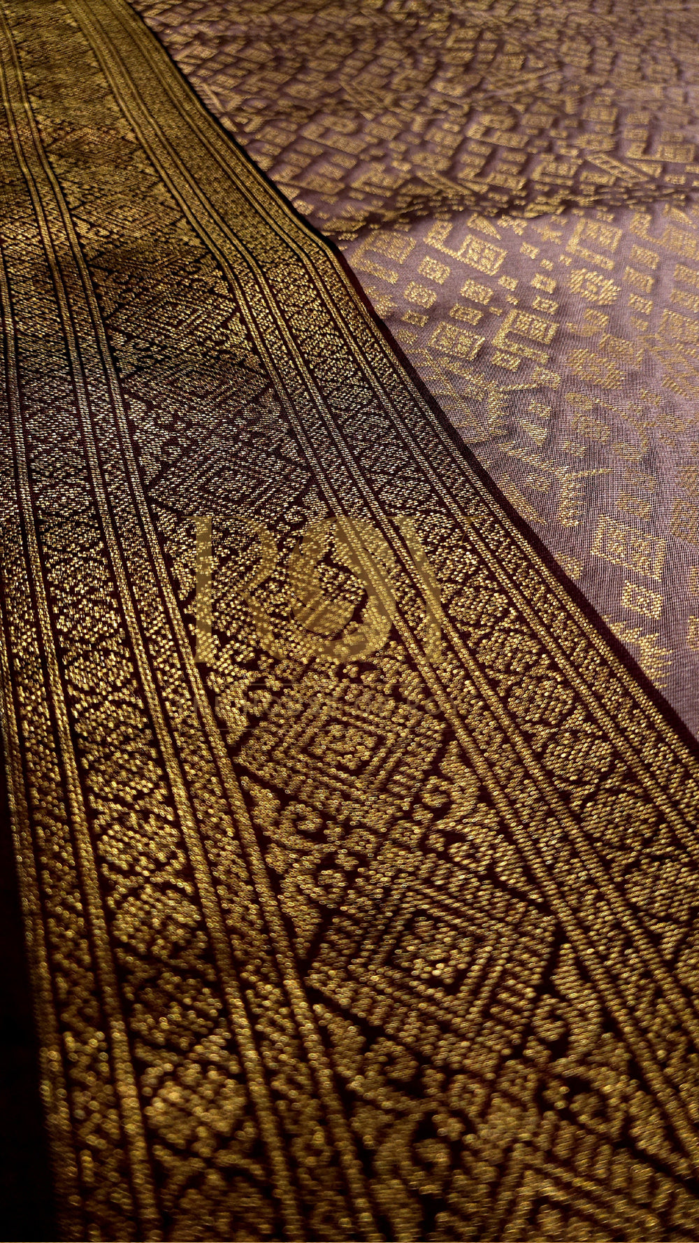 Mauve Pink Soft Silk Saree