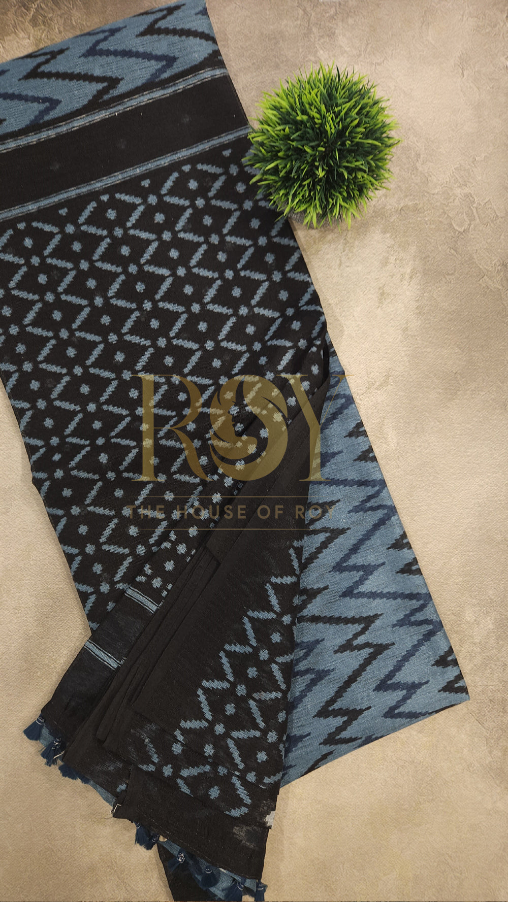 NAVOJA printed Blue saree