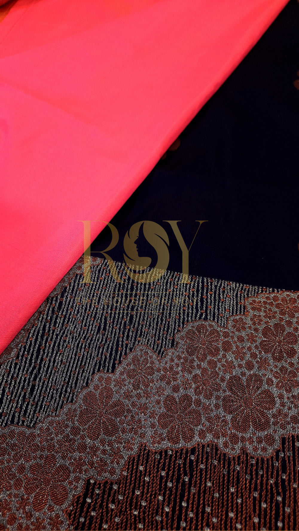 Navy Blue Fancy Border Soft Silk Saree