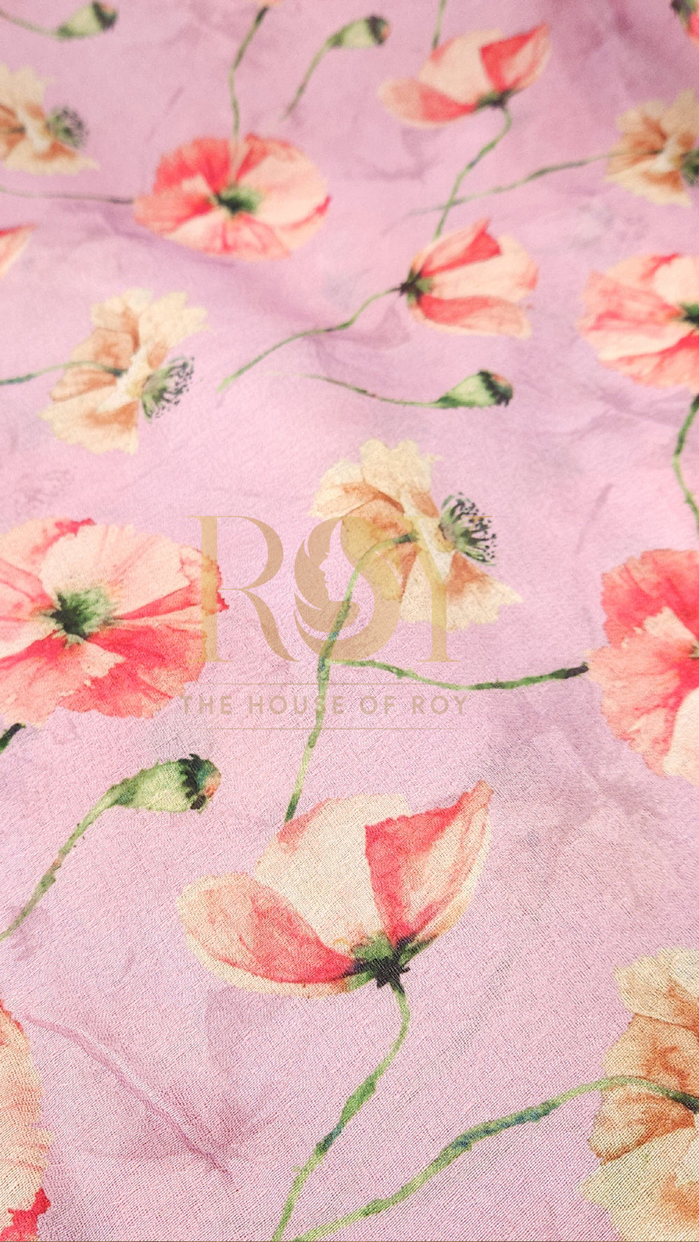 Onion Pink Digital Floral Print Saree
