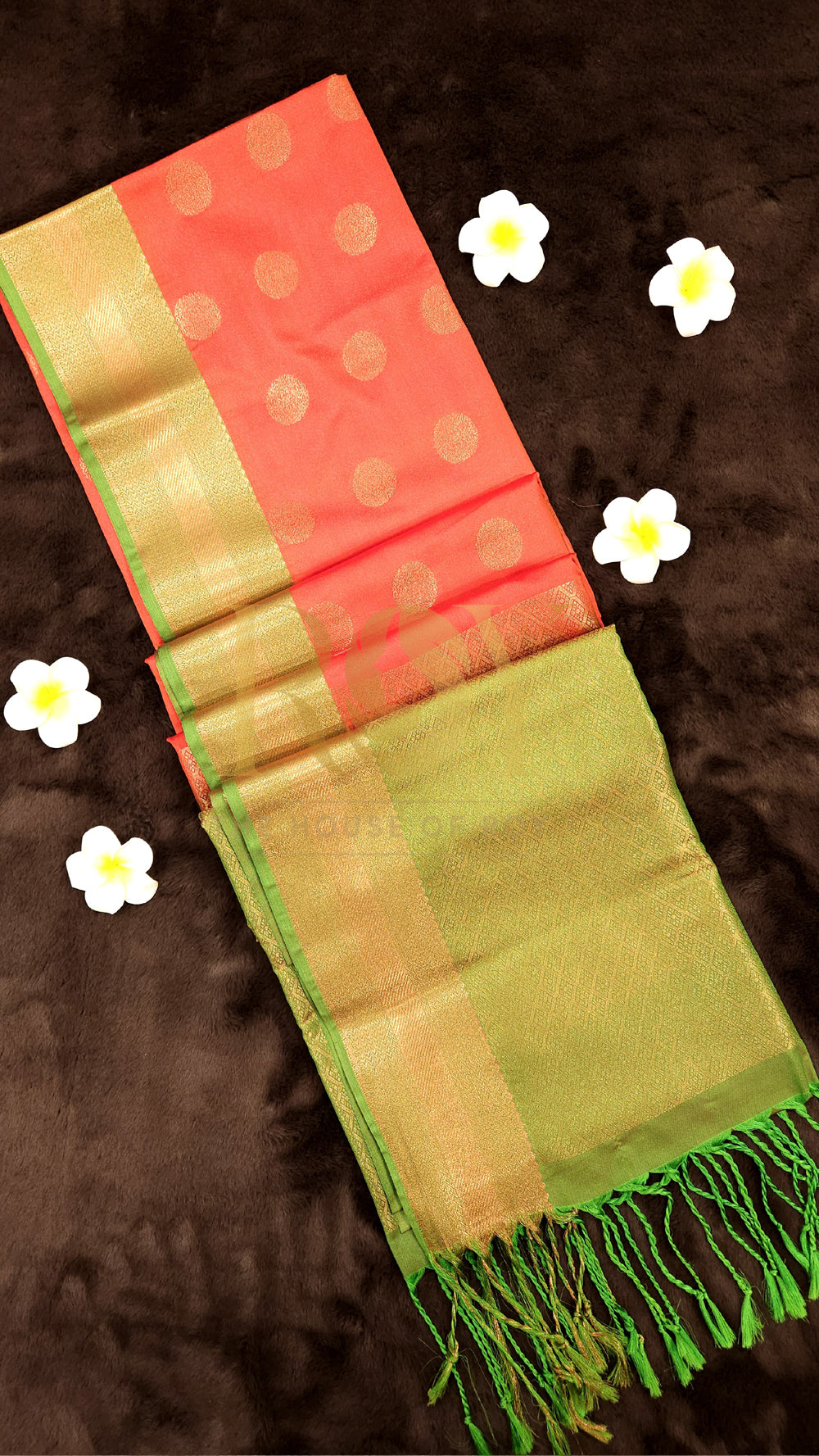 Orange mix soft silk