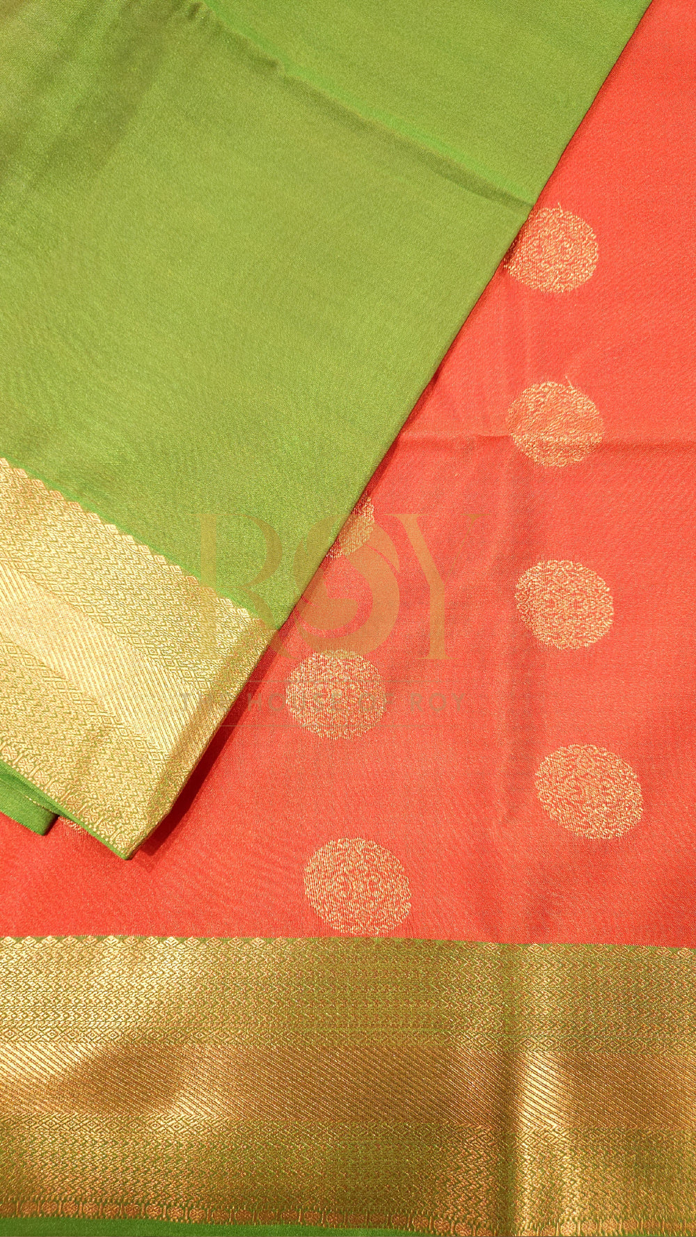 Orange mix soft silk