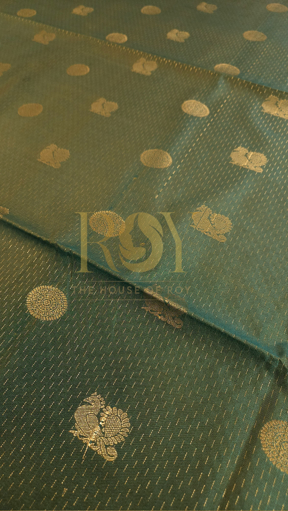 Pale Aquamarine Green Vaira Oosi Soft Silk Saree