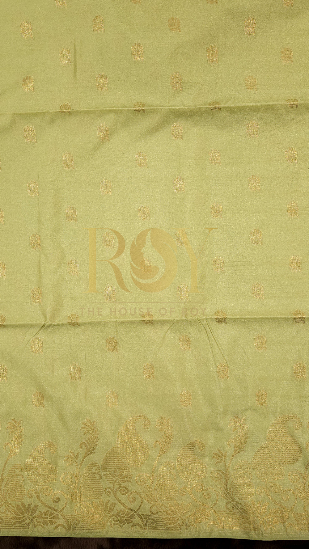 Pastel Green Turning Border Soft Silk Saree