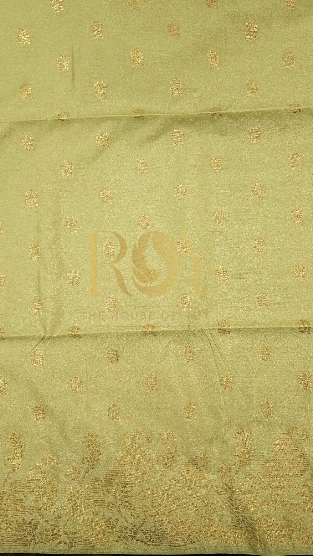 Pastel Green Turning Border Soft Silk Saree