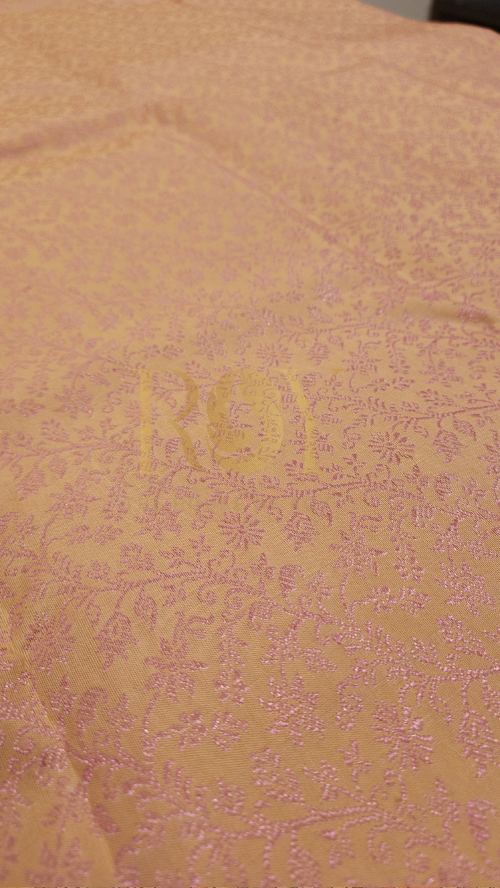 Peach Pure Kancheepuram Silk Saree