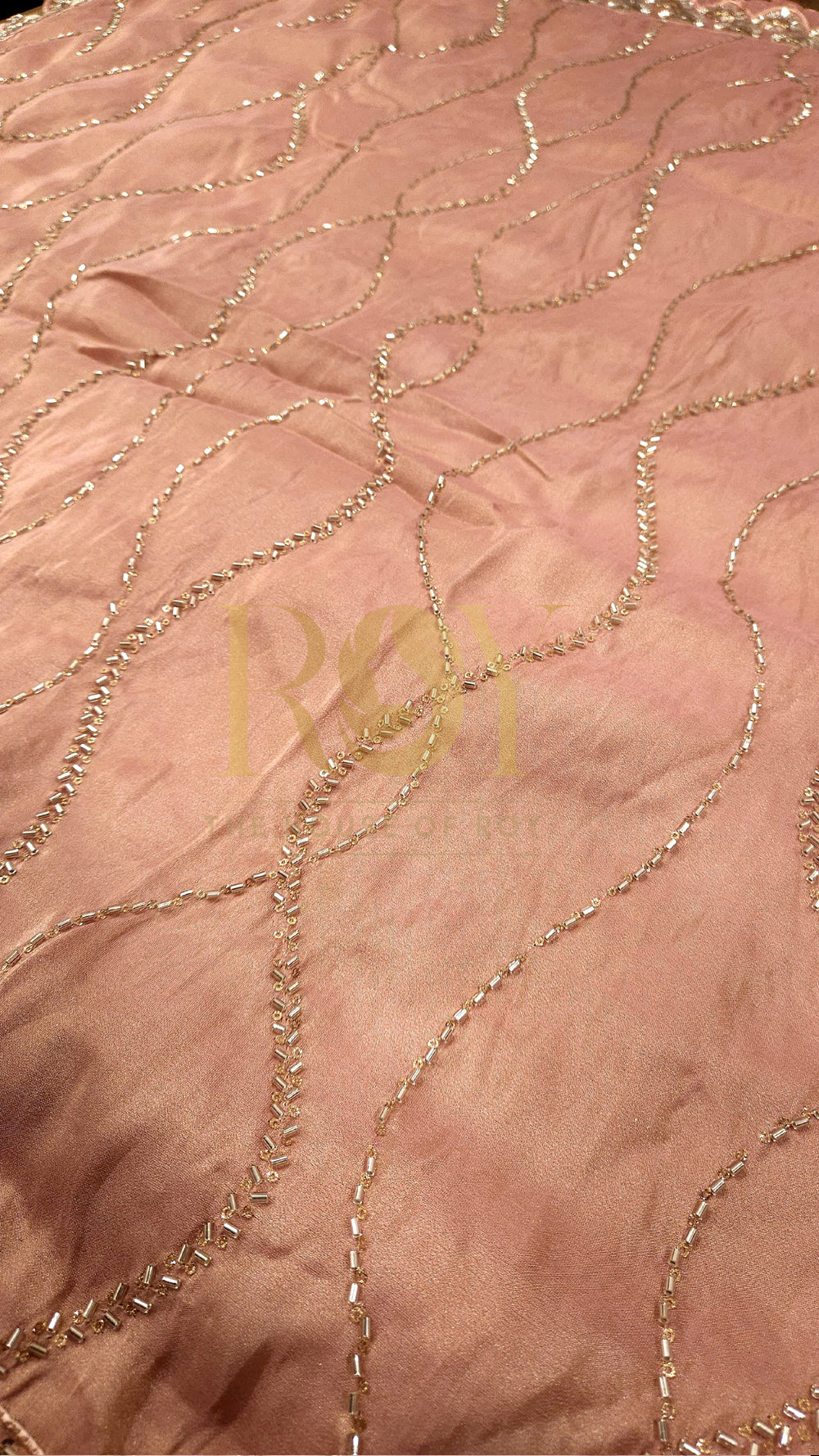 Peach Party Wear Saree