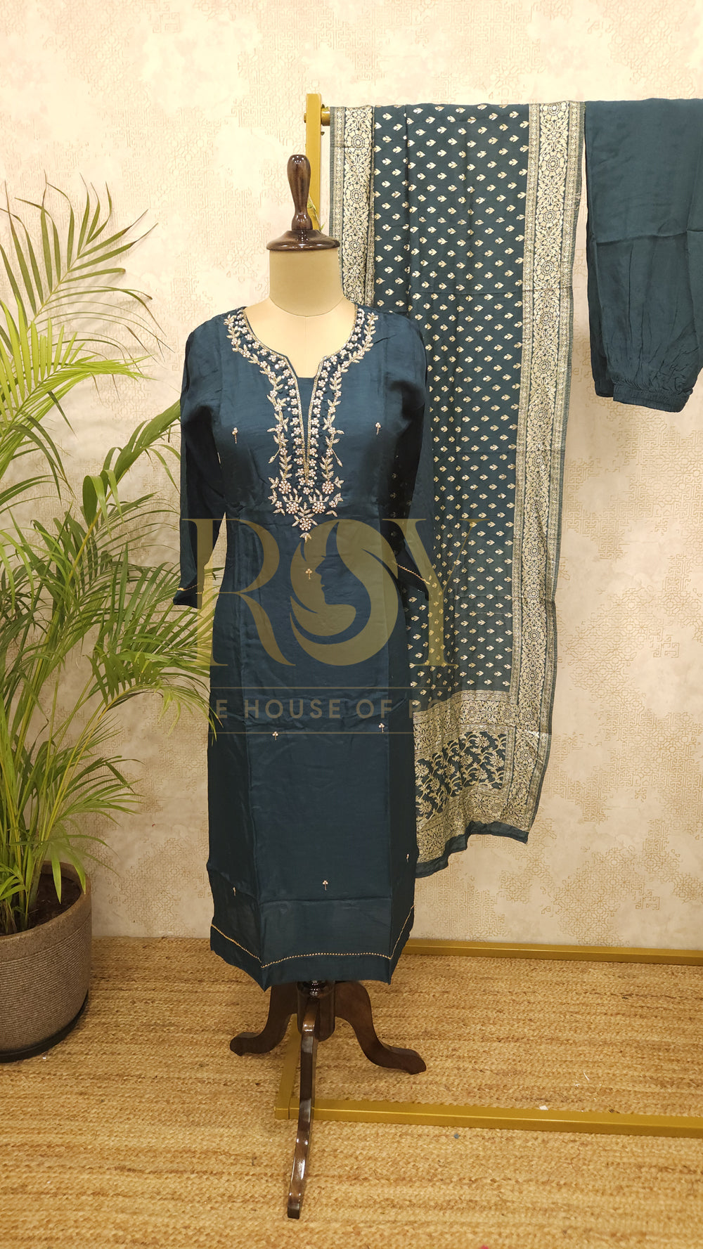 Peacock Blue Chudi Set