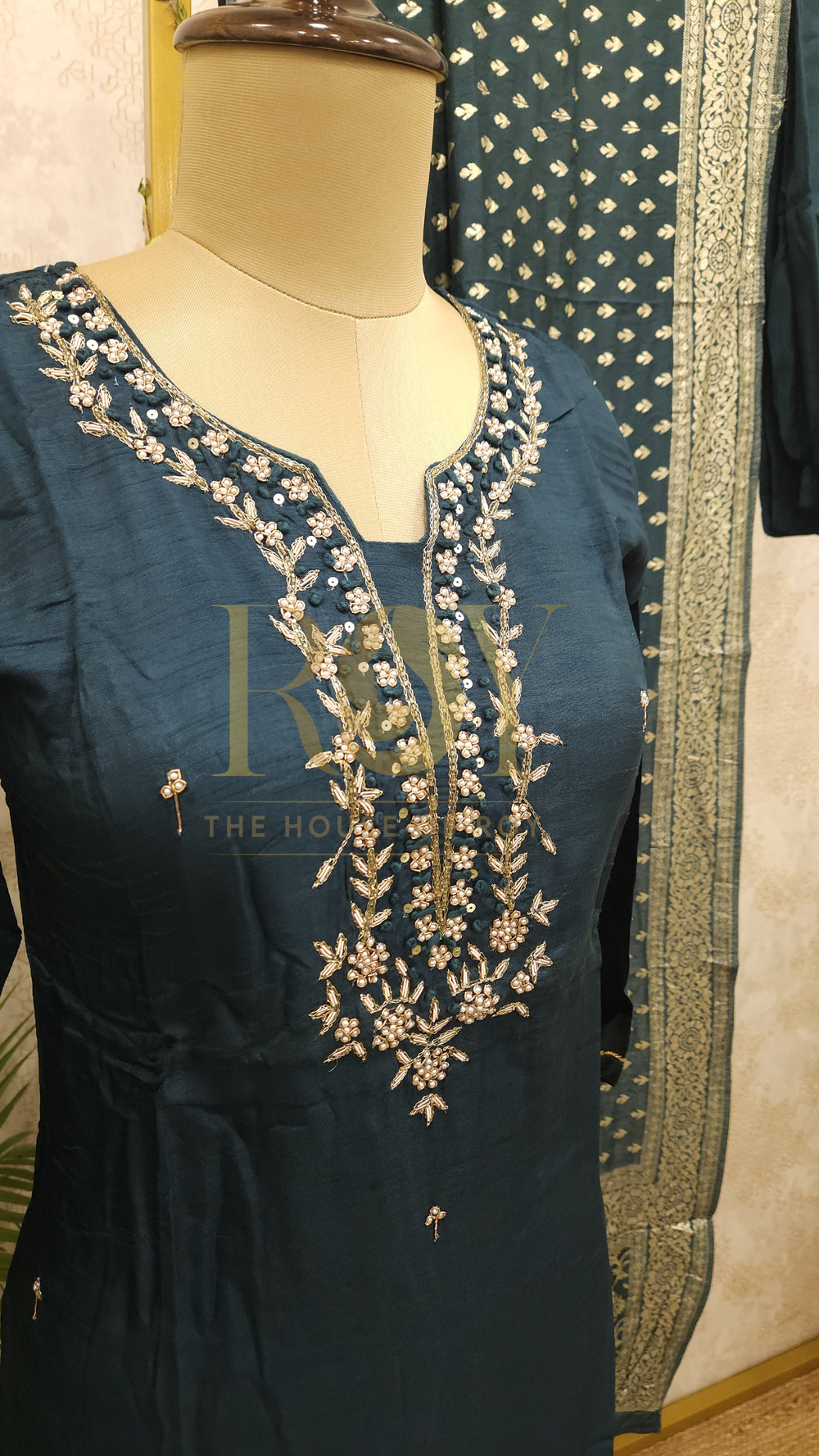 Peacock Blue Chudi Set