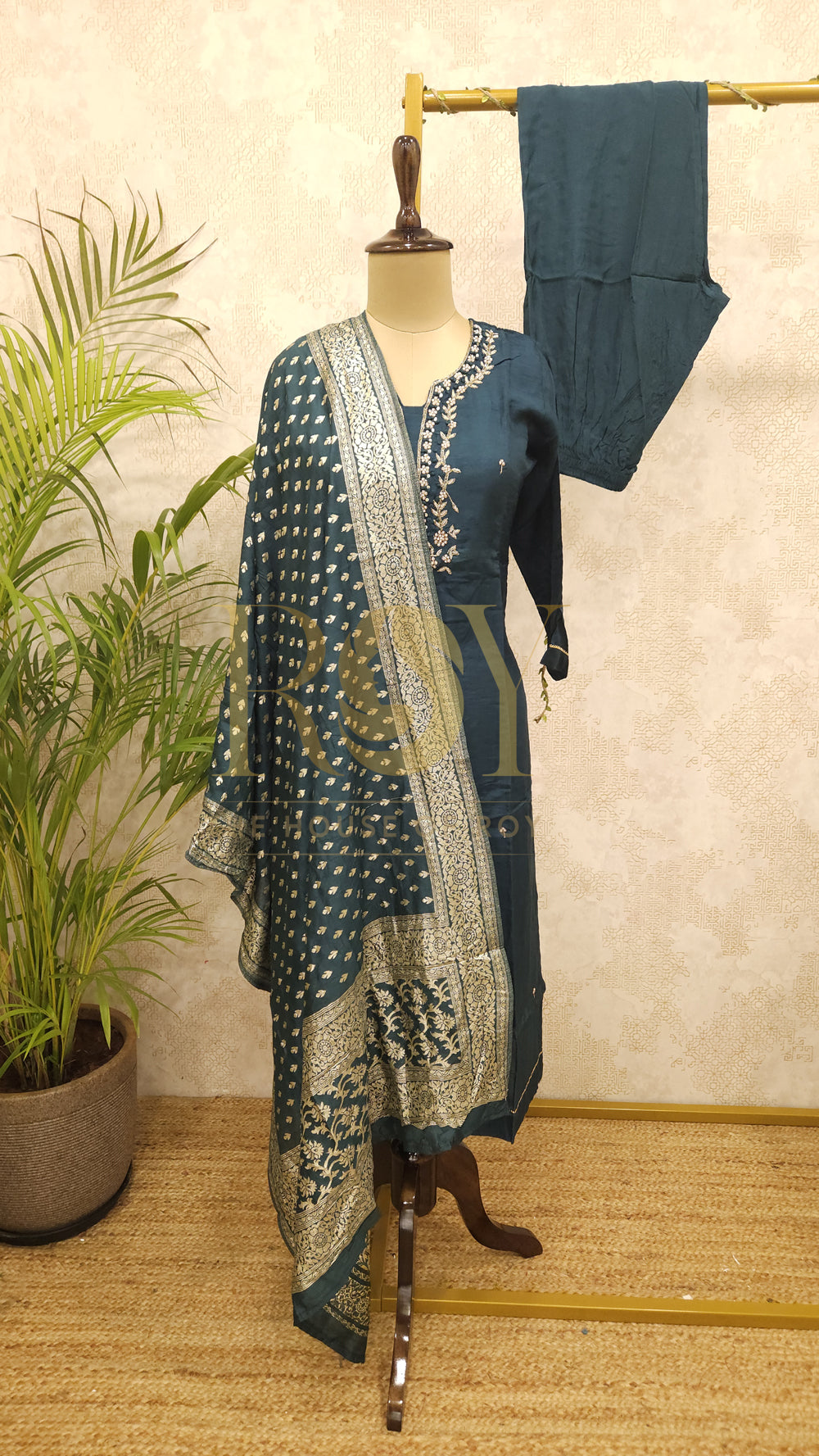 Peacock Blue Chudi Set