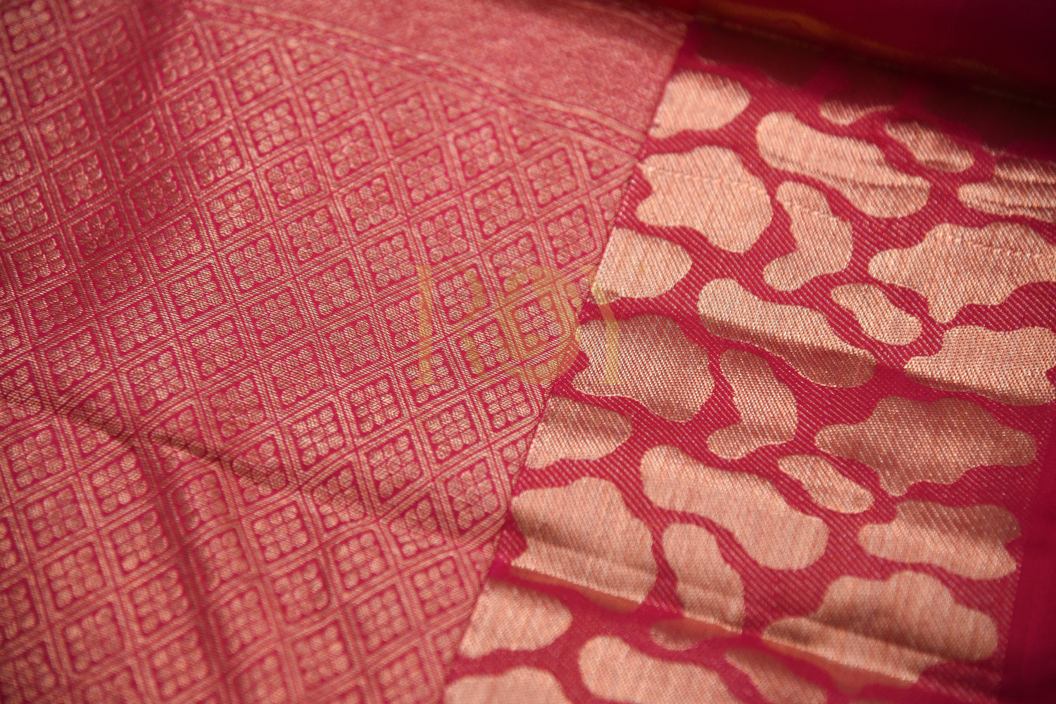 Pink Silk Yarns Woven Saree