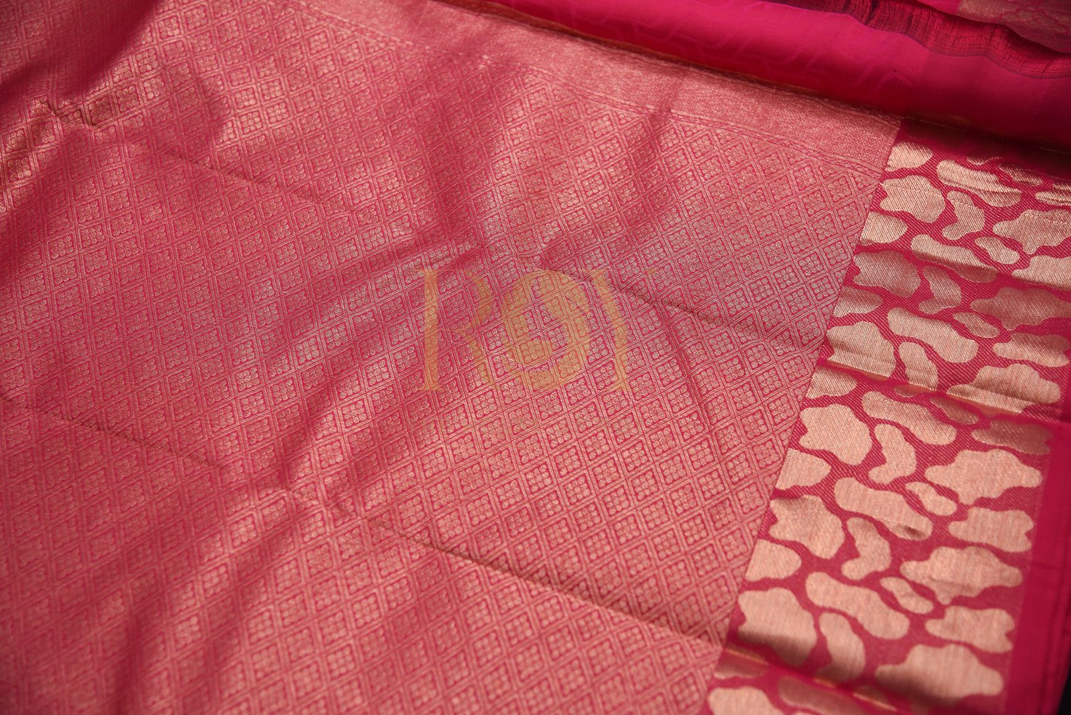 Pink Silk Yarns Woven Saree