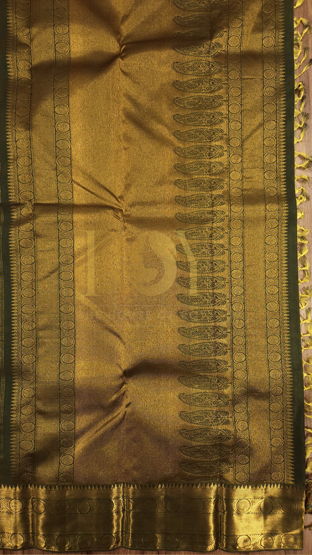 Pista Green Pure Kancheepuram Soft Silk Saree